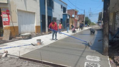 Obra de pavimentación del Buen Gobierno de Zamora (Foto: Informativo Zamora)