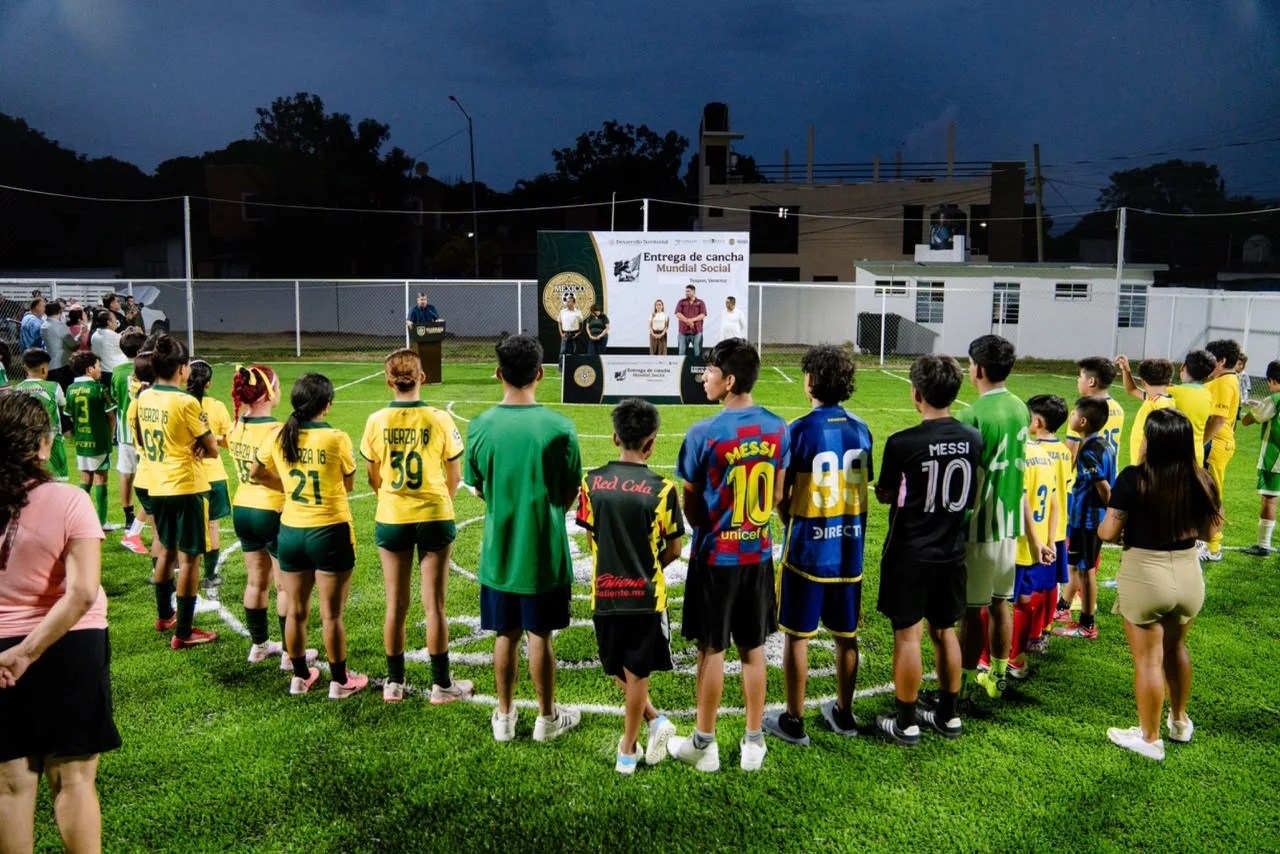 Se inaugura la segunda cancha de fútbol 5 de la SEDATU en Tuxpan