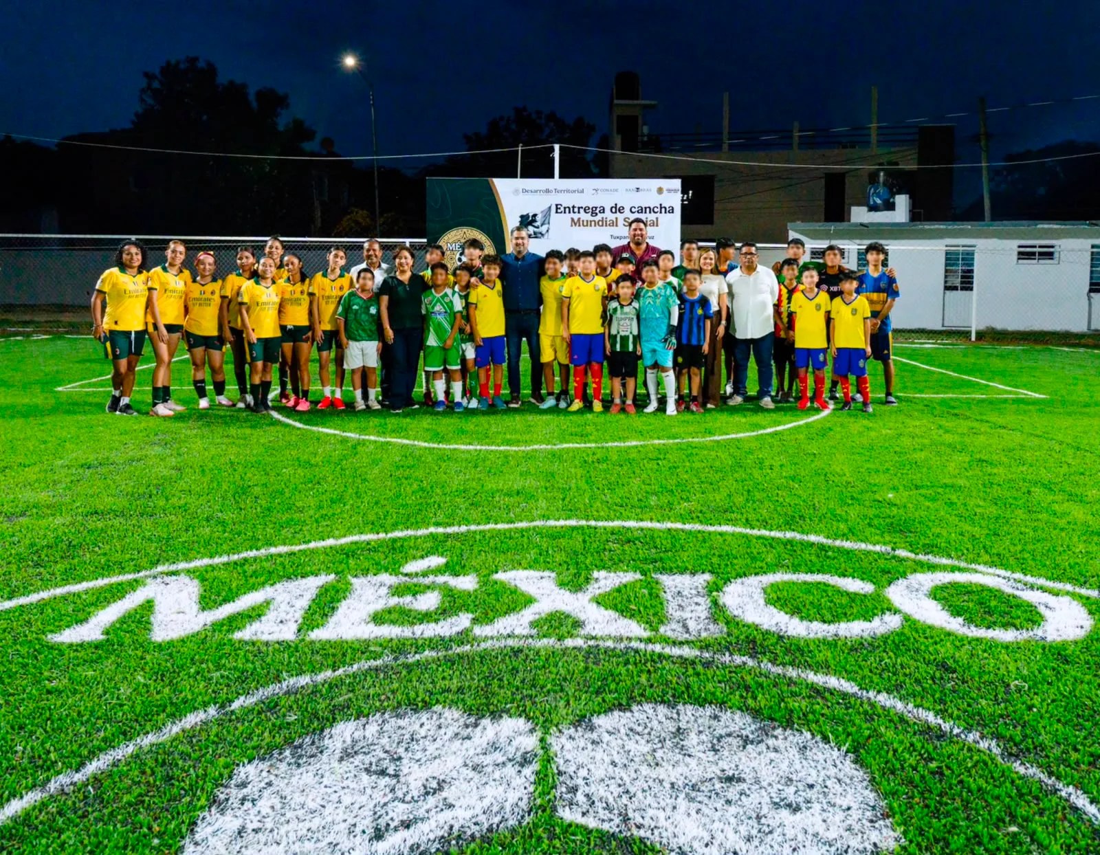 Se inaugura la segunda cancha de fútbol 5 de la SEDATU en Tuxpan