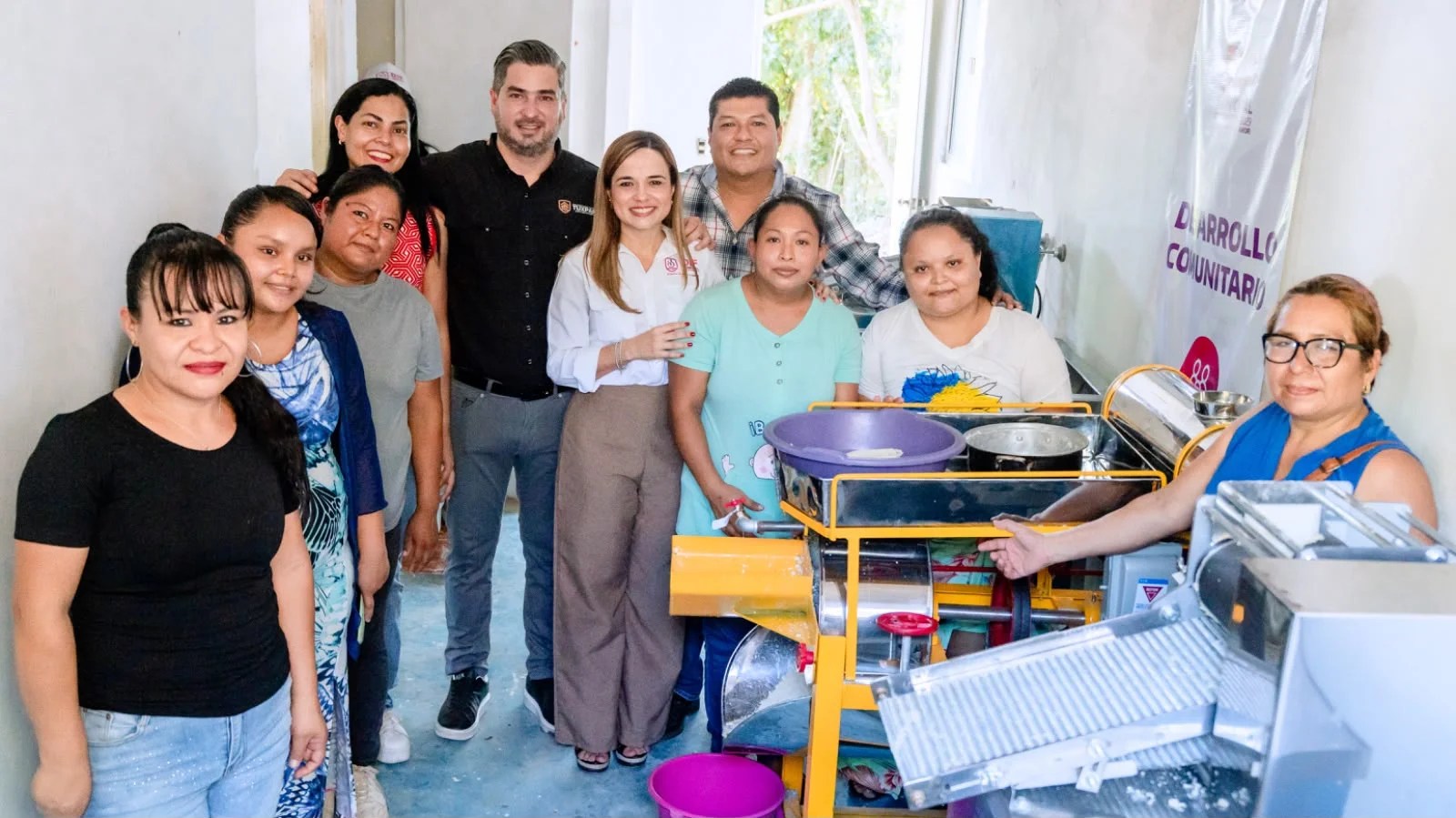 Tuxpan fortalece el bienestar comunitario con molino y tortillería en la colonia Fidel Herrera Beltrán
