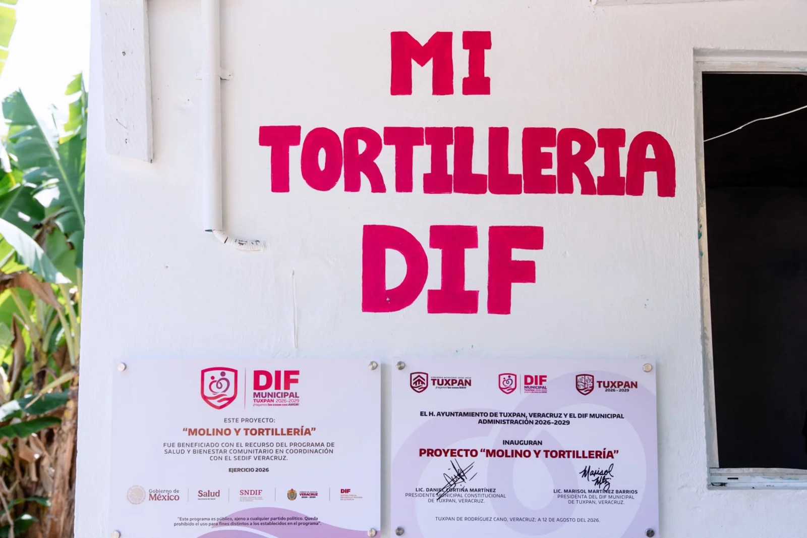 Tuxpan fortalece el bienestar comunitario con molino y tortillería en la colonia Fidel Herrera Beltrán
