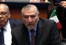 Adán Augusto López Hernández en el pleno del Senado.