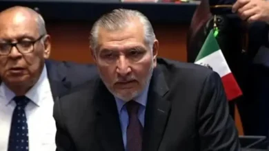 Adán Augusto López Hernández en el pleno del Senado.