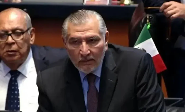 Adán Augusto López Hernández en el pleno del Senado.