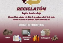 Anuncio del Reciclatón EcoFest en Álamo Temapache: jornada de acopio el 9 de octubre en los Terrenos de la Feria de la Naranja