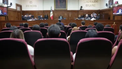 Sesión del pleno de la Suprema Corte de Justicia de la Nación.