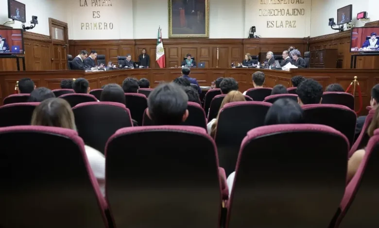 Sesión del pleno de la Suprema Corte de Justicia de la Nación.