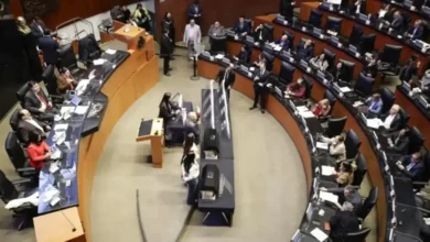 Pleno del Senado de la República durante la sesión