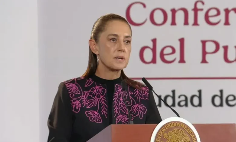 La presidenta Claudia Sheinbaum en conferencia de prensa matutina
