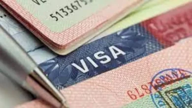 Pasaportes con sellos de visa estadounidense