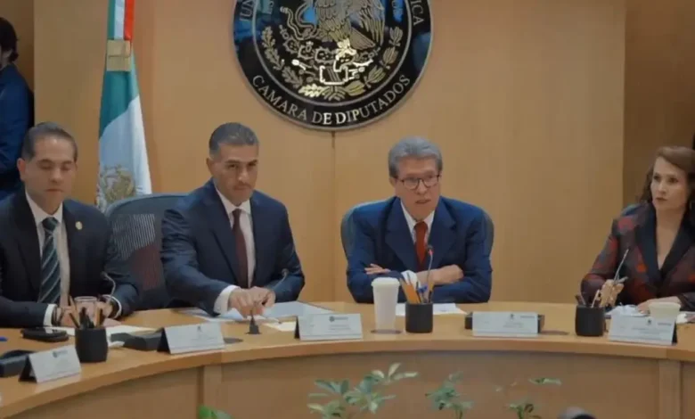 Reunión en la Cámara de Diputados, recinto de San Lázaro