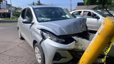 Choque entre dos autos en avenida Cuauhtémoc de Poza Rica deja un lesionado