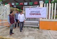 Refugio temporal en Álamo, Veracruz.