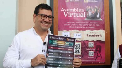 Coordinador estatal de Becas para el Bienestar con el calendario de pagos del bimestre septiembre-octubre