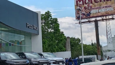 Agencia BYD en Poza Rica durante la movilización de emergencia