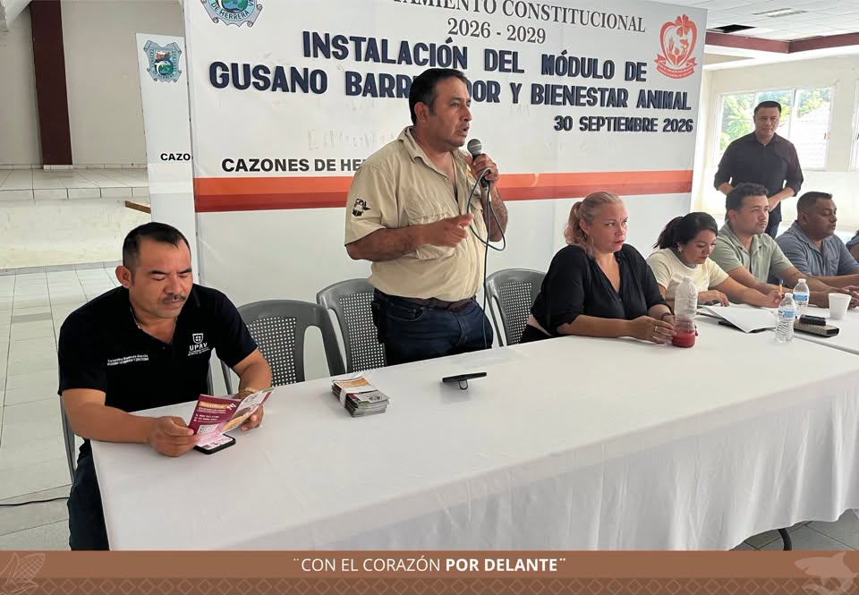 Apertura del módulo de atención contra el gusano barrenador del ganado en Cazones