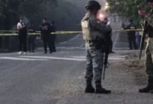 Elementos de seguridad acordonan la carretera Chote-Espinal en Papantla