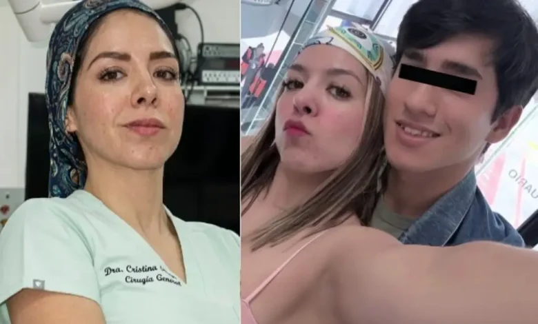Collage de fotografías de la doctora Cristina Ramos