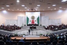 Salón de sesiones del Congreso del Estado de Veracruz durante la votación del dictamen sobre maltrato animal