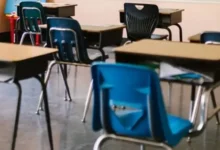 Aula vacía de una escuela primaria