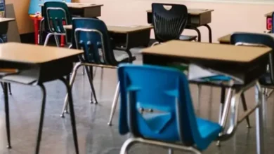 Aula vacía de una escuela primaria
