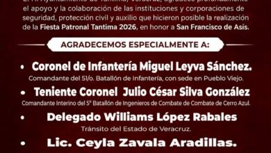 Cartel oficial: agradecimiento y saldo blanco de la Fiesta Patronal Tantima 2026