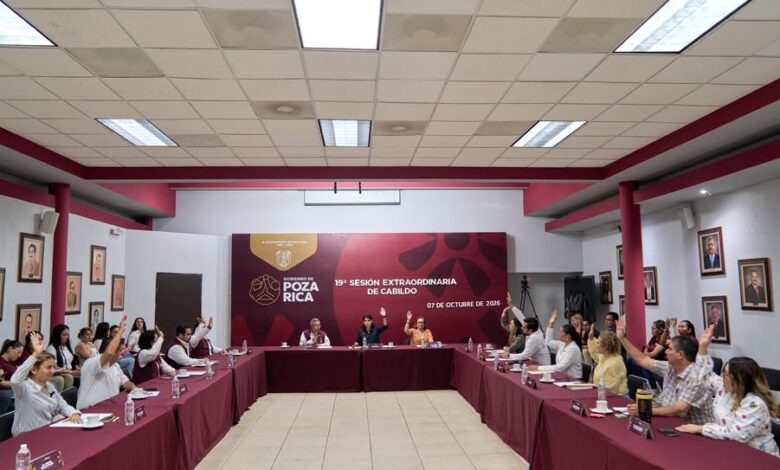 19ª Sesión Extraordinaria de Cabildo de Poza Rica, 7 de octubre de 2026, donde se aprobó el nombramiento del nuevo titular de la Policía Municipal