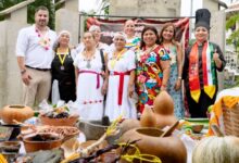 Muestra gastronómica del XXIX Festival de la Huasteca Veracruz 2026 en el parque Reforma, Tuxpan