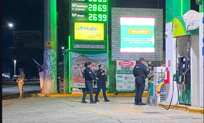 Poza Rica: sujeto armado asalta gasolinera BP en la carretera a Cazones