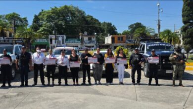 Personal municipal y de seguridad difunde la aplicación Mujer Alerta en Álamo Temapache