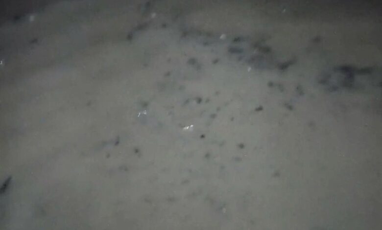 Agua del río cubre una calle de Paso del Correo, Papantla, la noche del 16 de octubre de 2026