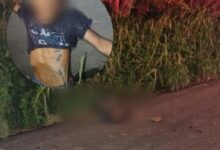 Persona sin vida en carretera Álamo-Hidalgo Amajac, con blur en rostro y cuerpo