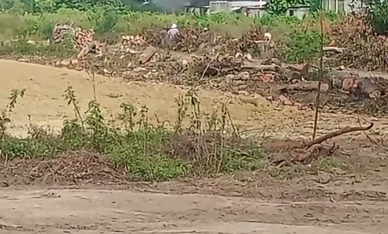 Columna de humo negro por el incendio de una casa en la colonia Arboledas, Poza Rica, junto a bodegas