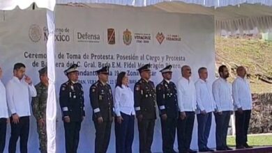 Ceremonia de Toma de Protesta, Posesión al Cargo y Protesta de Bandera del comandante de la 19/a Zona Militar, en Tuxpan