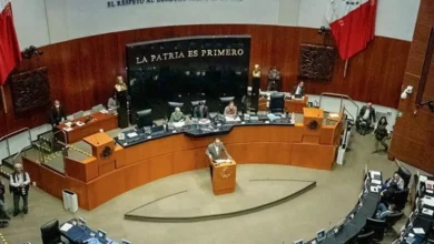Pleno del Senado de la República durante una sesión