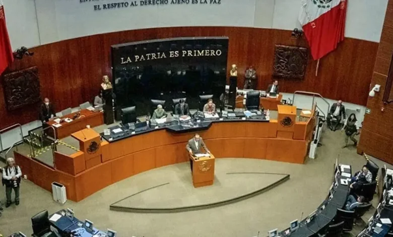 Pleno del Senado de la República durante una sesión