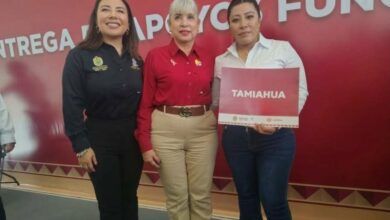 Entrega de aparatos funcionales del DIF Municipal de Tamiahua a familias del municipio