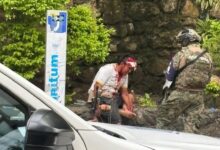 Ciclista lesionado atendido en el lugar, Tuxpan