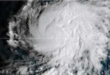 El huracán Vance en imagen satelital. Foto: XEU Noticias