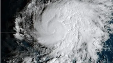 El huracán Vance en imagen satelital. Foto: XEU Noticias