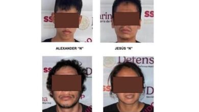 Gráfica oficial de la FGE: cuatro personas vinculadas a proceso por extorsión y secuestro en Poza Rica y Coatzintla
