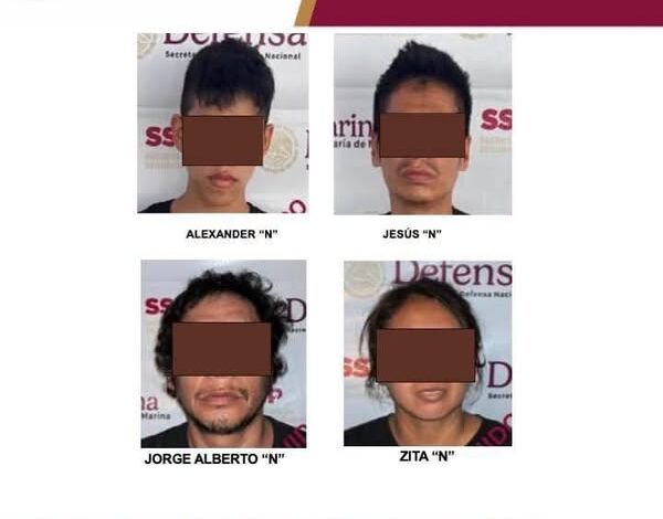 Gráfica oficial de la FGE: cuatro personas vinculadas a proceso por extorsión y secuestro en Poza Rica y Coatzintla