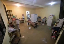 Interior de vivienda inundada en Xalapa tras las lluvias de esta semana